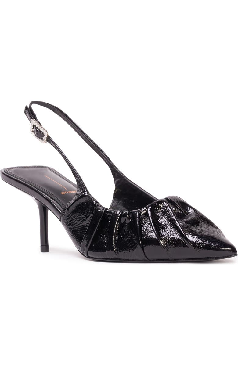BLACK SUEDE STUDIO Piaz Slingback Pointed Toe Pump, Main, color,