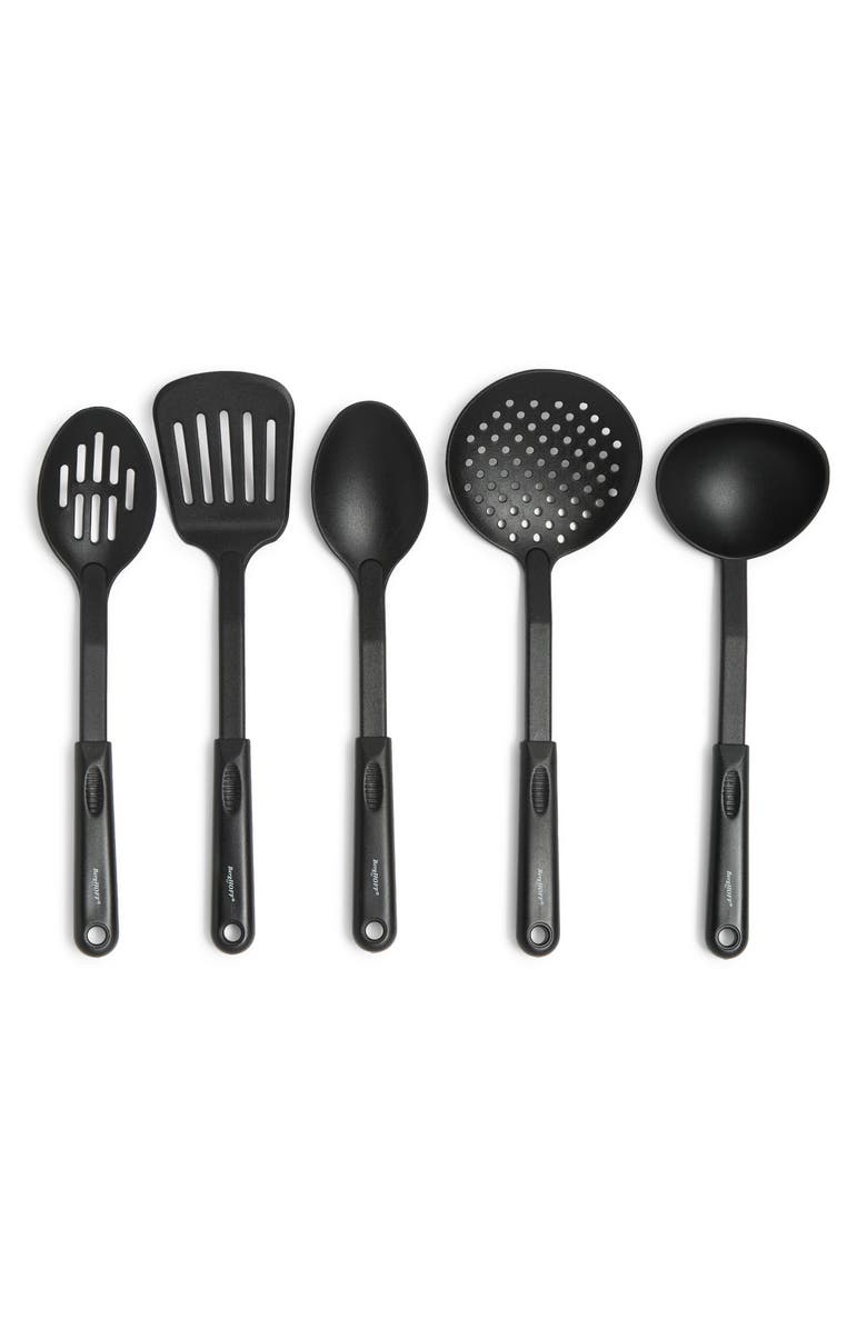 BergHOFF Nylon Kitchen Utensils - 5-Piece Set, Main, color, Black
