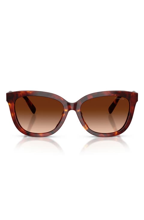 56mm Gradient Square Sunglasses