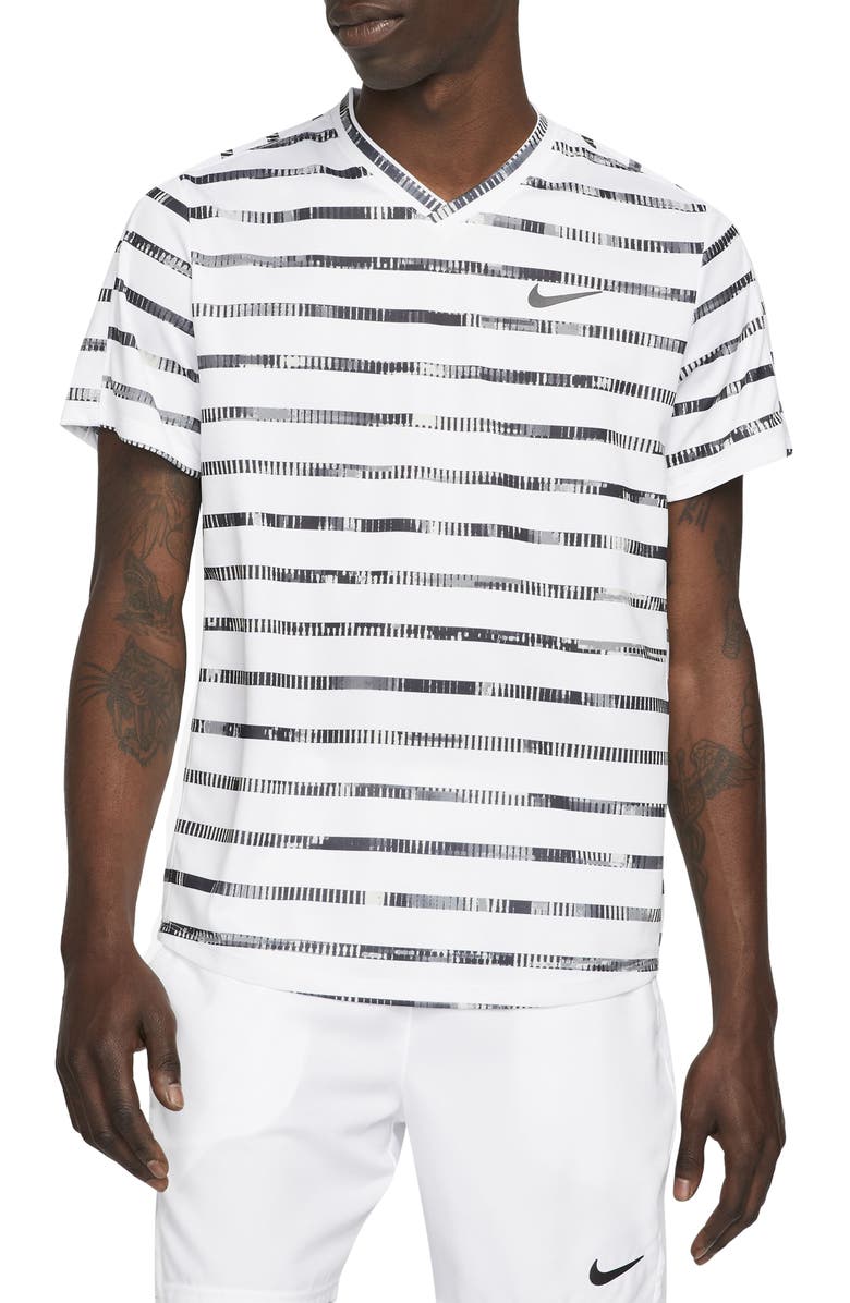 Nike Court Dri-FIT Victory Stripe Shirt, Main, color,