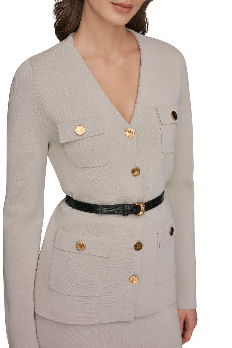 Belted Sweater Blazer, Alternate, color, TUSCAN GREY