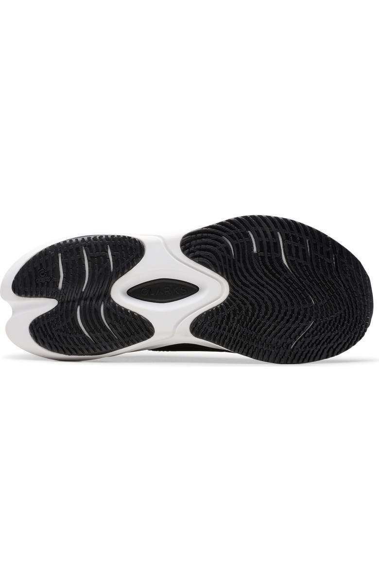 Clarks<sup>®</sup> Pace Lace-Up Sneaker, Alternate, color, Black/ White