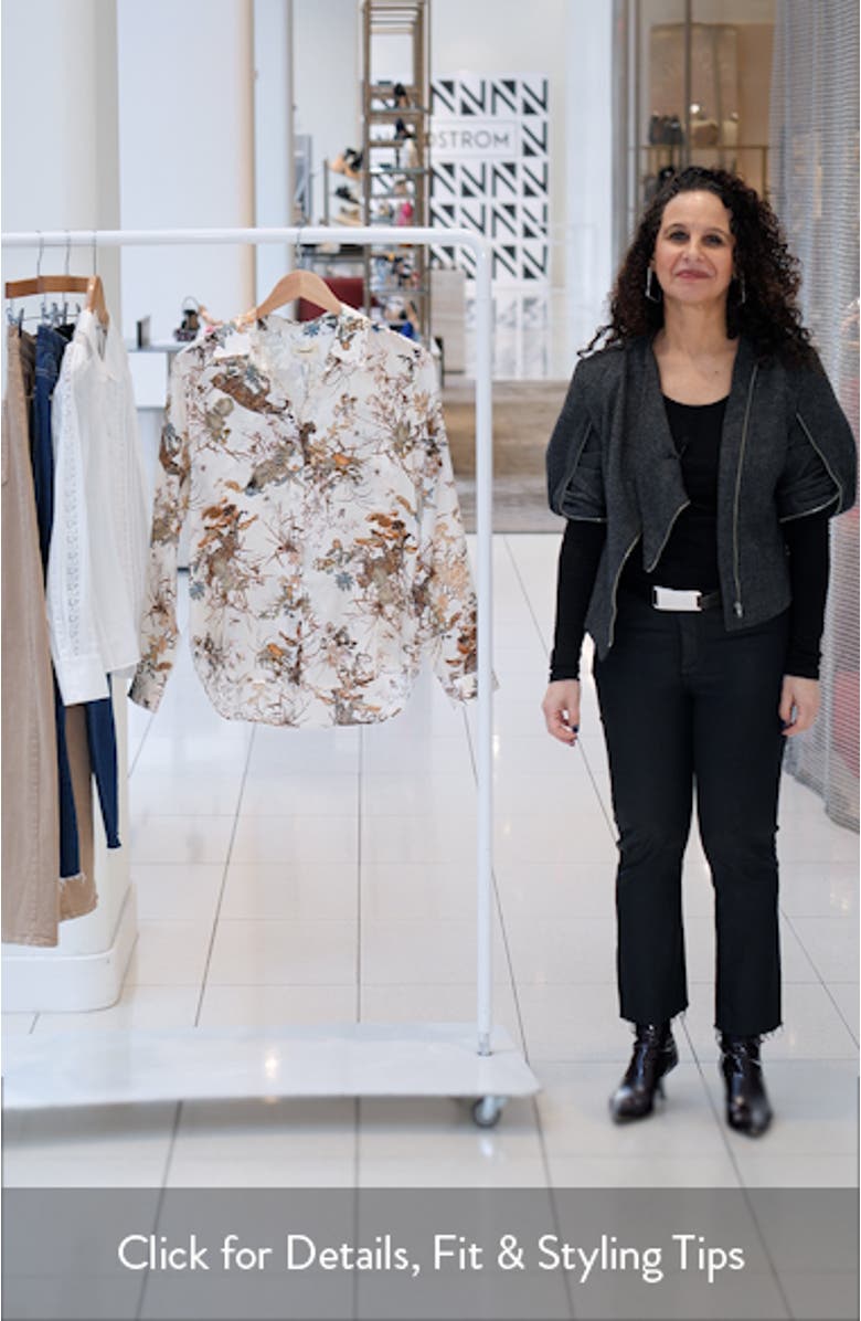 Tyler Jungle Tapestry Print Silk Button-Up Shirt, sales video thumbnail