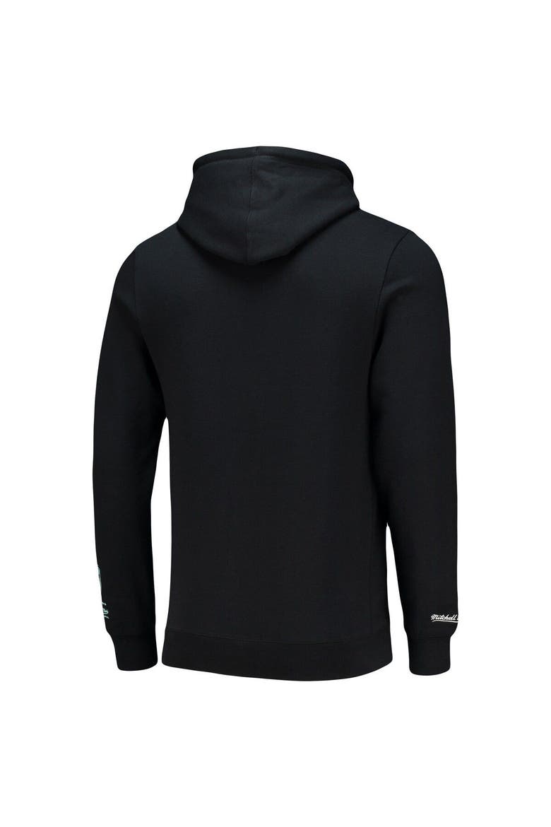 Men's Mitchell & Ness Black Charlotte FC Monogram Pullover Hoodie, Alternate, color, Black