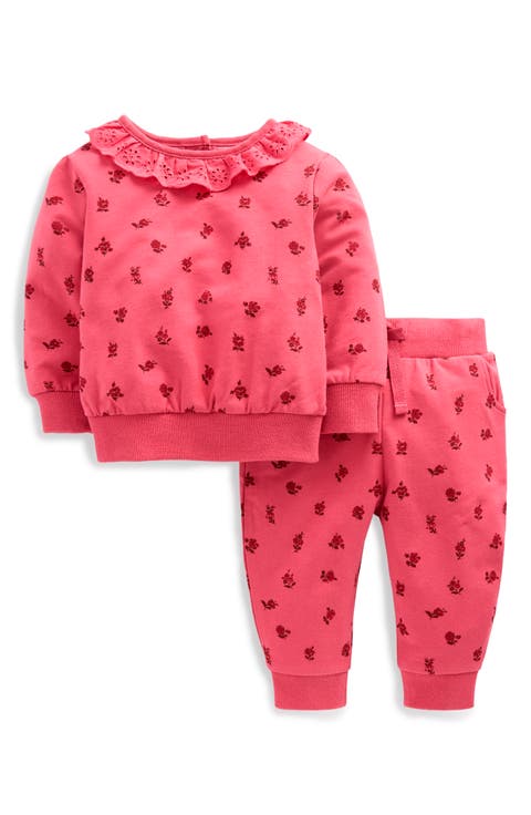 Ruffle Neck Sweatshirt & Joggers Set
