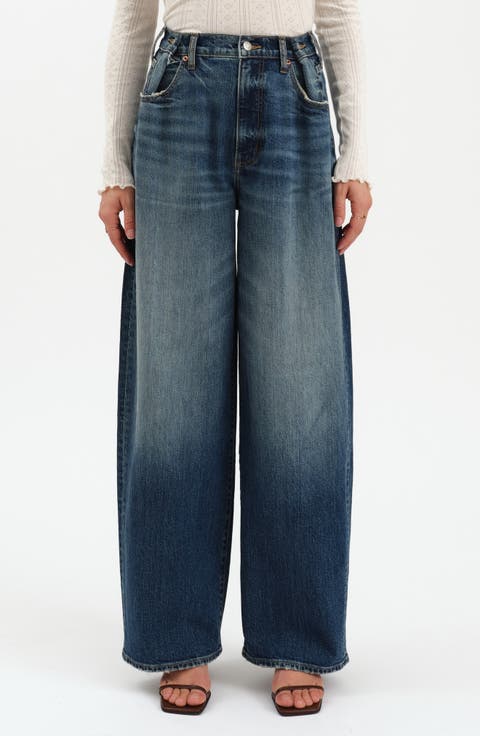 Highland High Waist Wide Leg Jeans (Authentic)