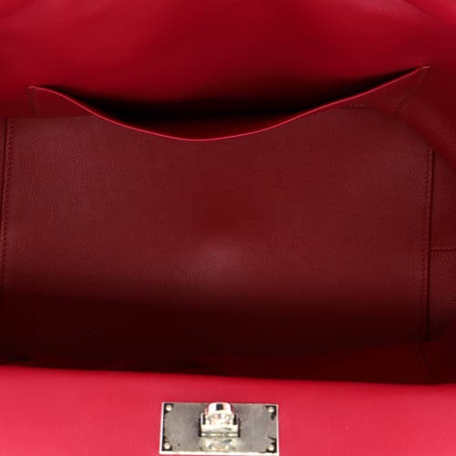 Pre-owned Hermes Hermes Toolbox Bag Swift 26 In Red