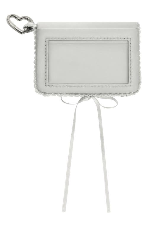 Stand Oil Embroidered Logo Wallet In White