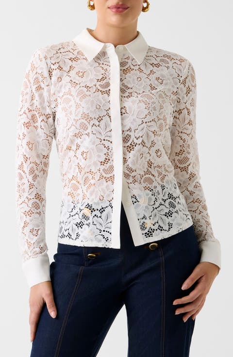 Faith Lace Button-Up Shirt