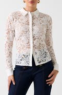 Marciano Faith Lace Button-Up Shirt