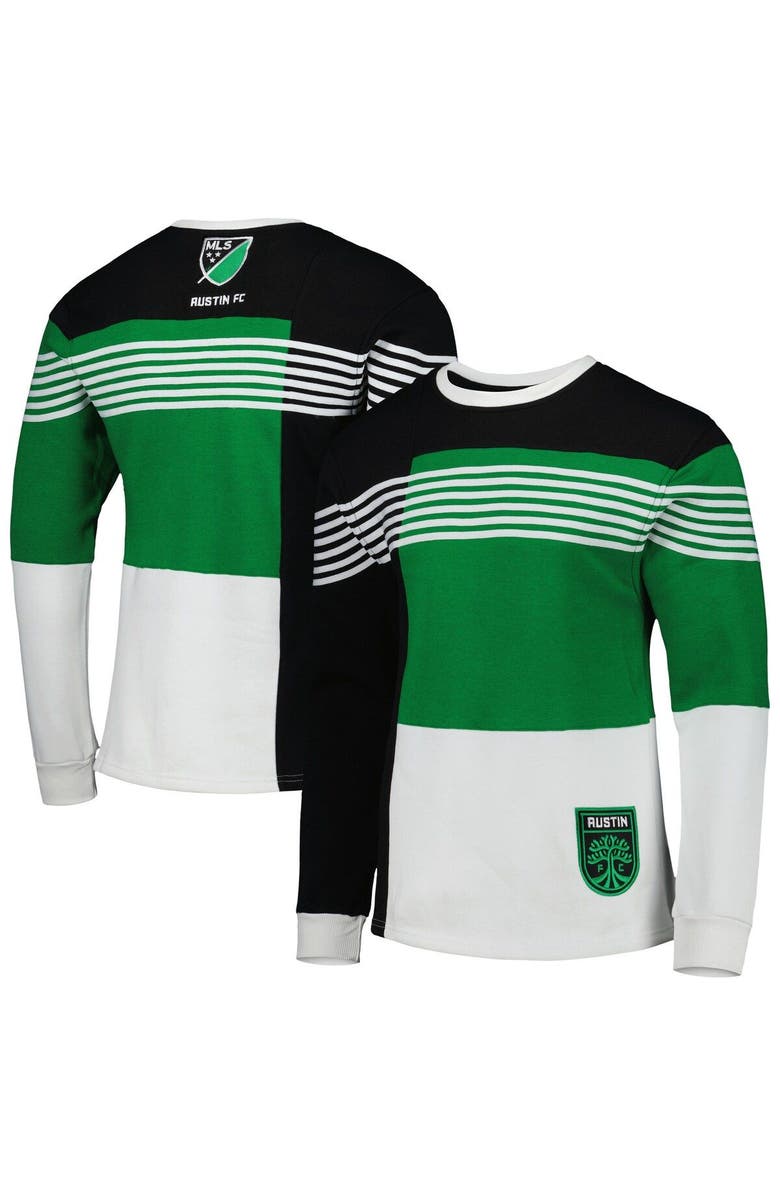 GRUNGY GENTLEMAN Men's Black Austin FC Logo Pullover Sweatshirt, Main, color, Black