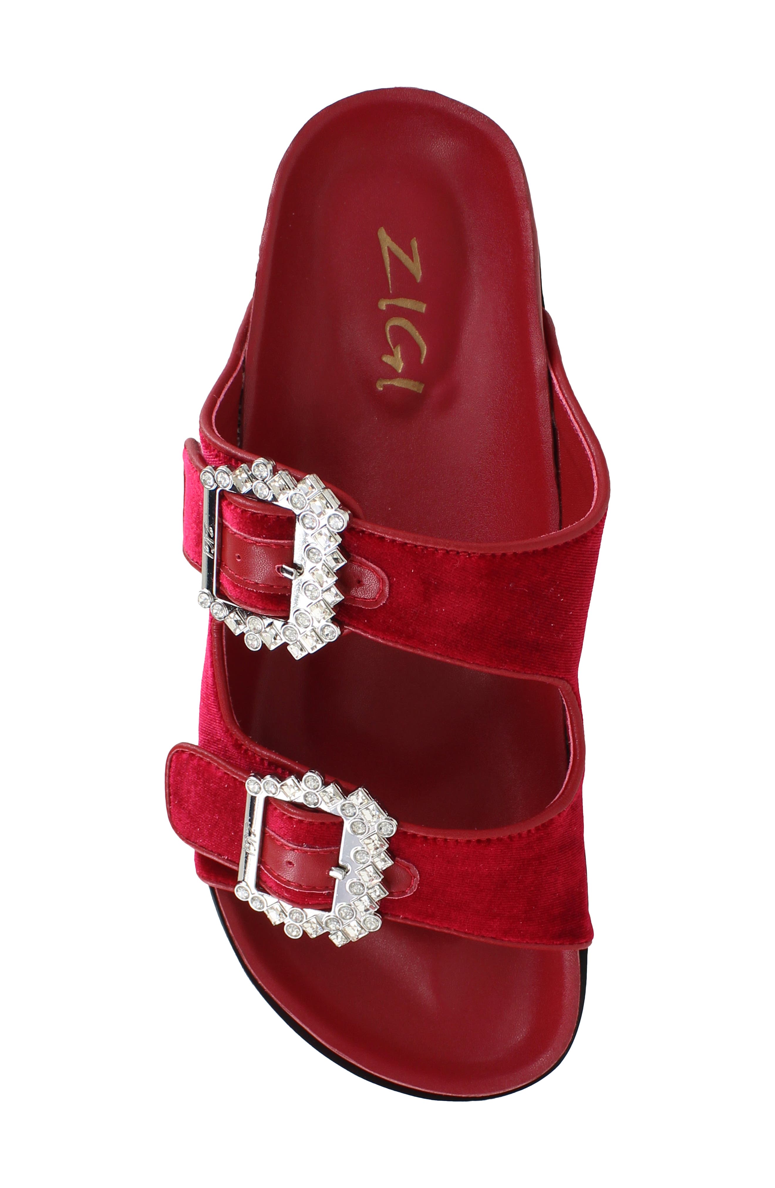 Rosalinda Platform Slide Sandal, Alternate, color, RED