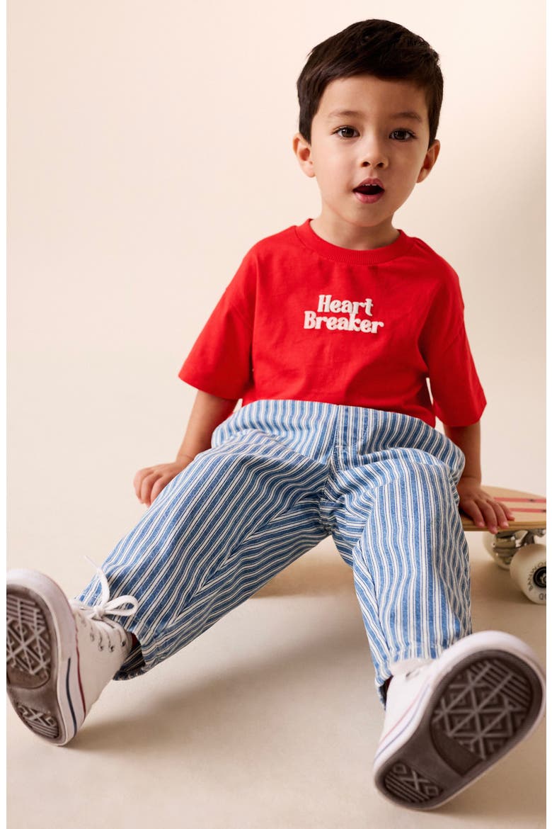 Kids' Heartbreaker Embroidered T-Shirt, Alternate, color, RED