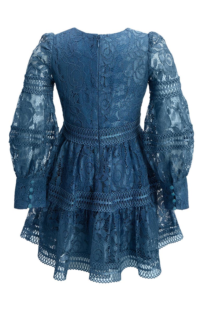 Bardot Junior Kids' Venice Lace Long Sleeve Party Dress, Alternate, color, 