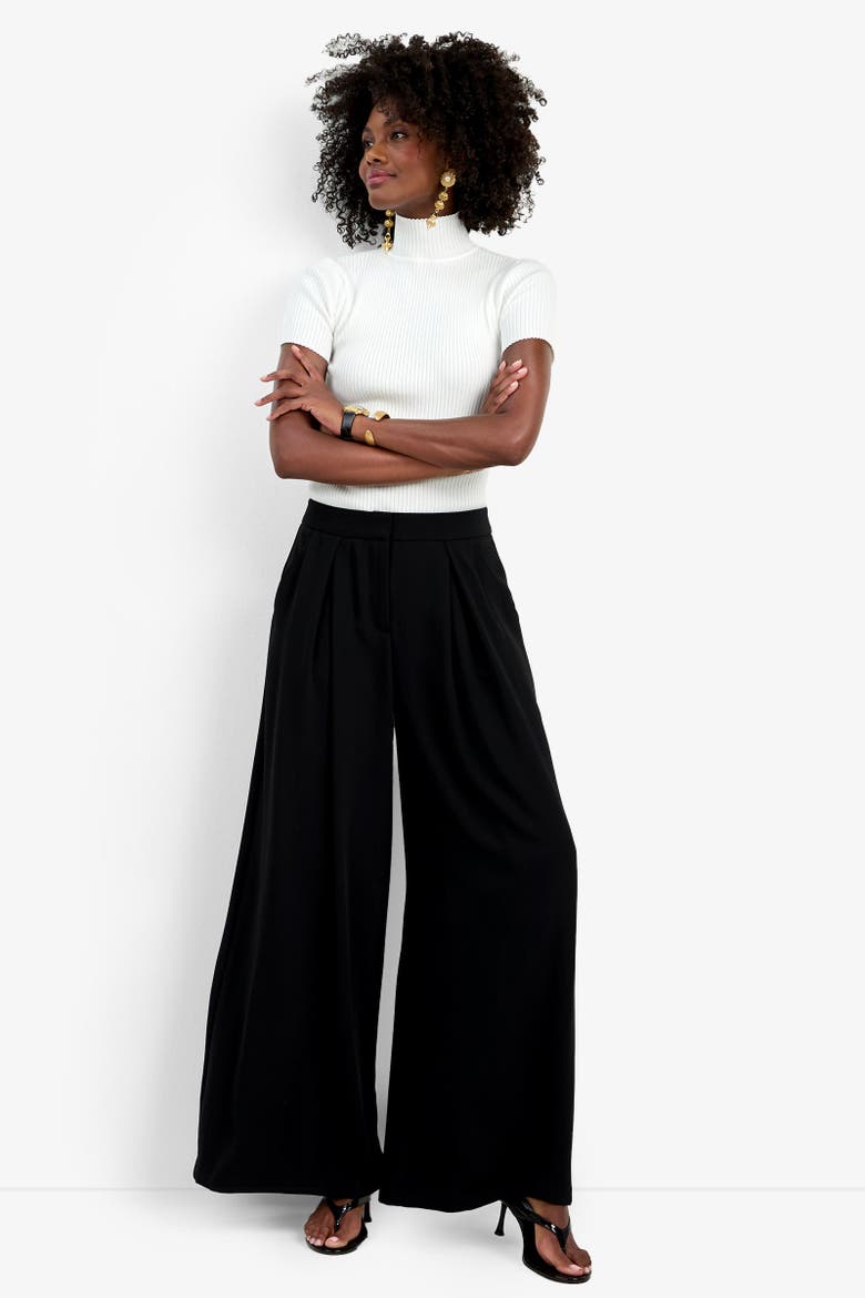 Saige Wide-Leg Pant, Alternate, color, Black