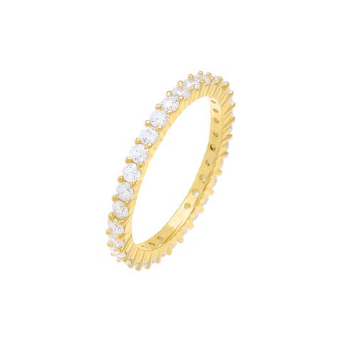 CZ Thin Eternity Band