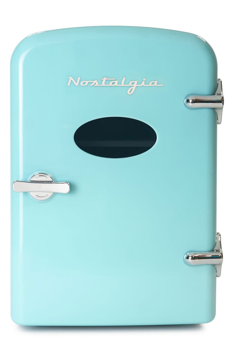 Nostalgia Electrics Retro 6-Can Personal Cooling and Heating Refrigerator, Alternate, color, 