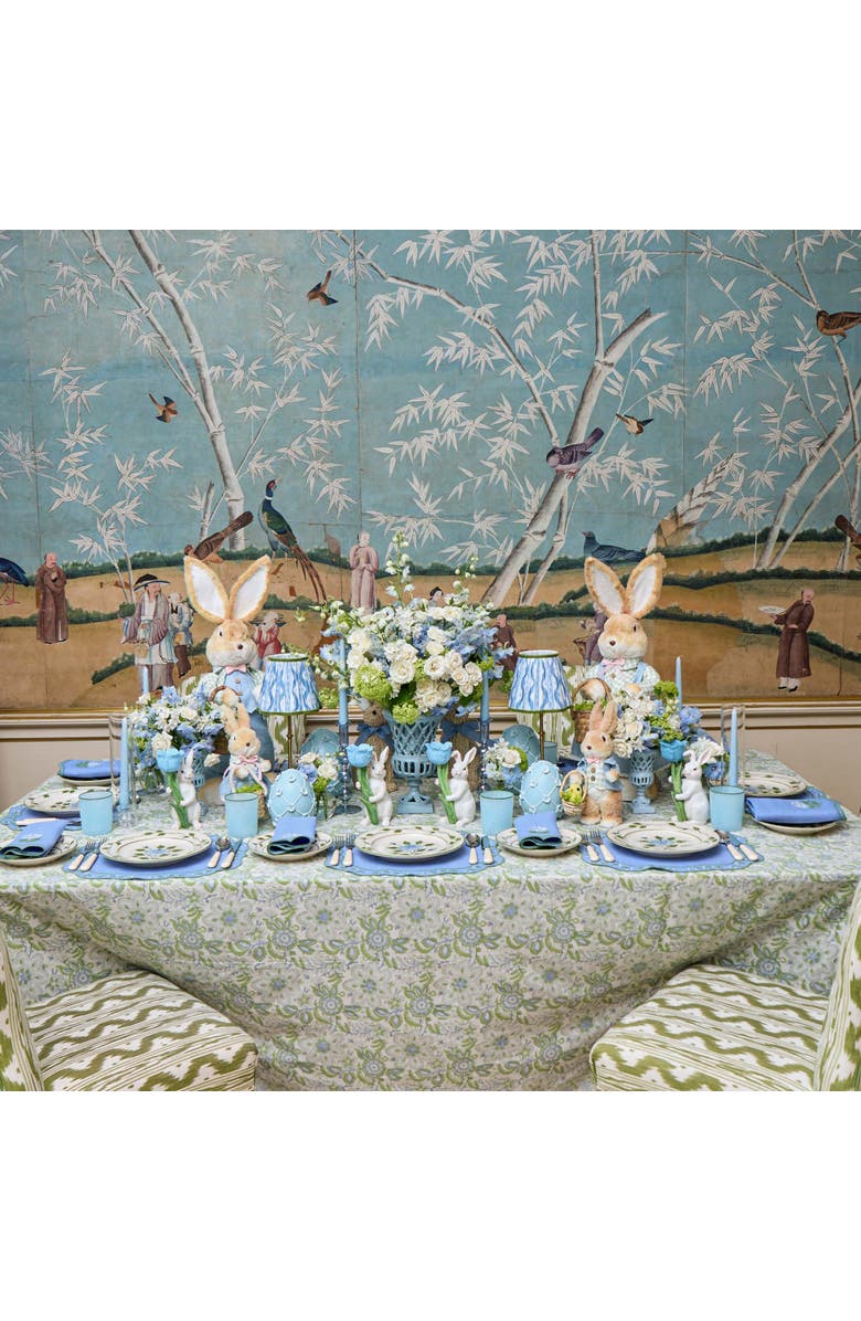 Mrs. Alice Ikat Lampshade, Alternate, color, Blue