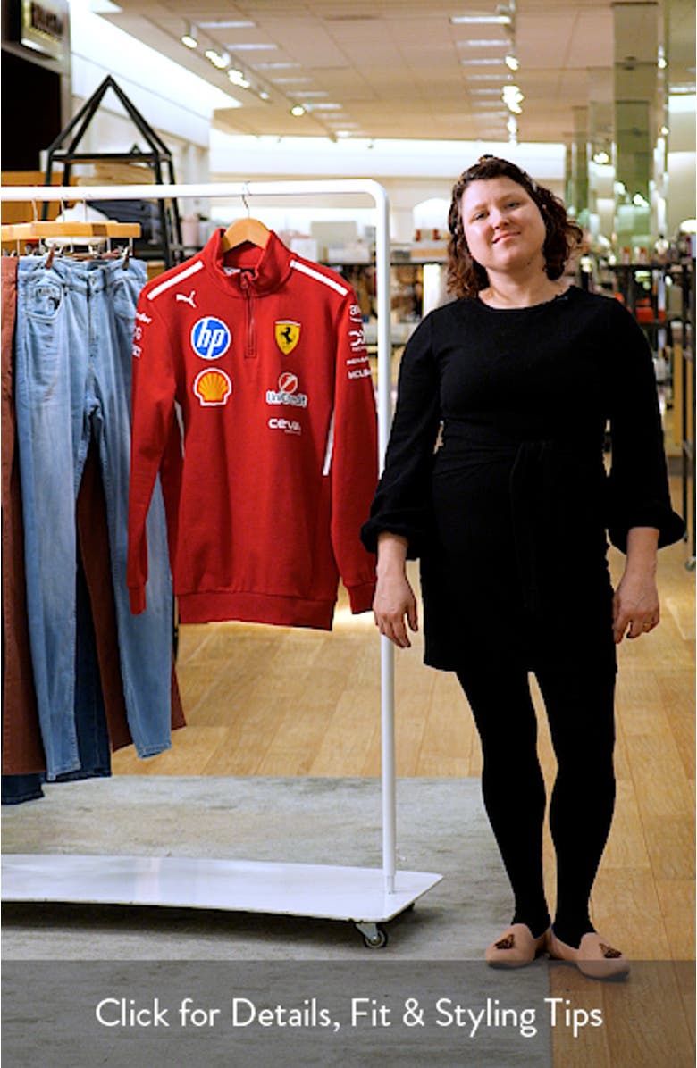 x 2025 Scuderia Ferrari HP Driver Quarter Zip Pullover, sales video thumbnail