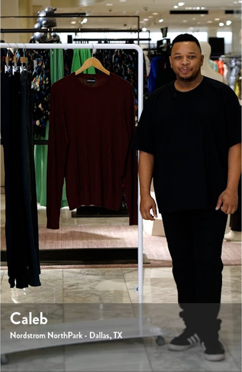 Crewneck Virgin Wool Rib Sweater, sales video thumbnail