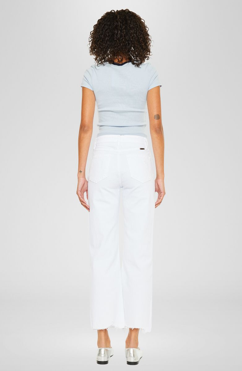 KanCan Skyla High Rise Slim Wide Leg Jeans, Alternate, color, White