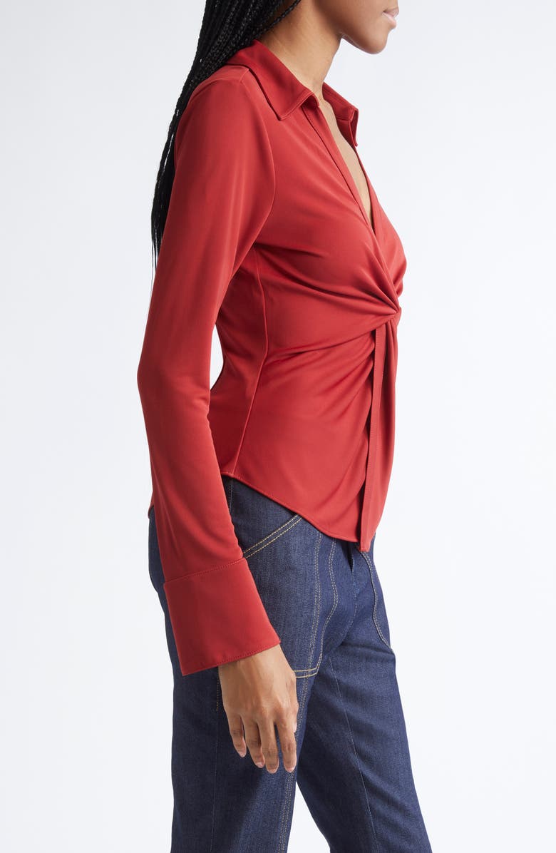 Cinq à Sept McKenna Twist Front Jersey Shirt, Alternate, color,