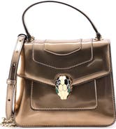 Pre-Owned Bvlgari Serpenti Forever Top Handle Bag Patent Small