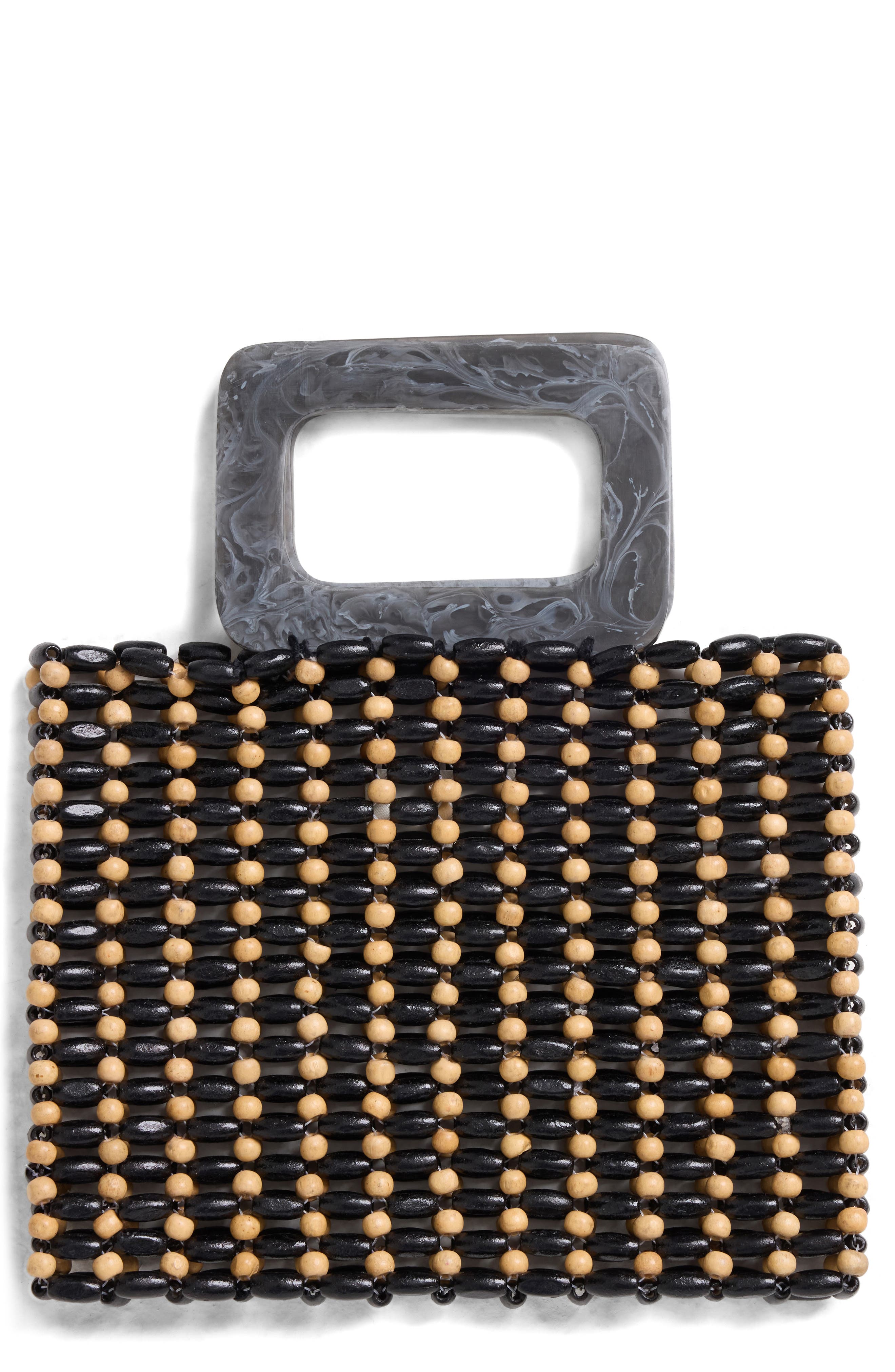 LSPACE Chiado Wooden Bead Bag, Main, color, 