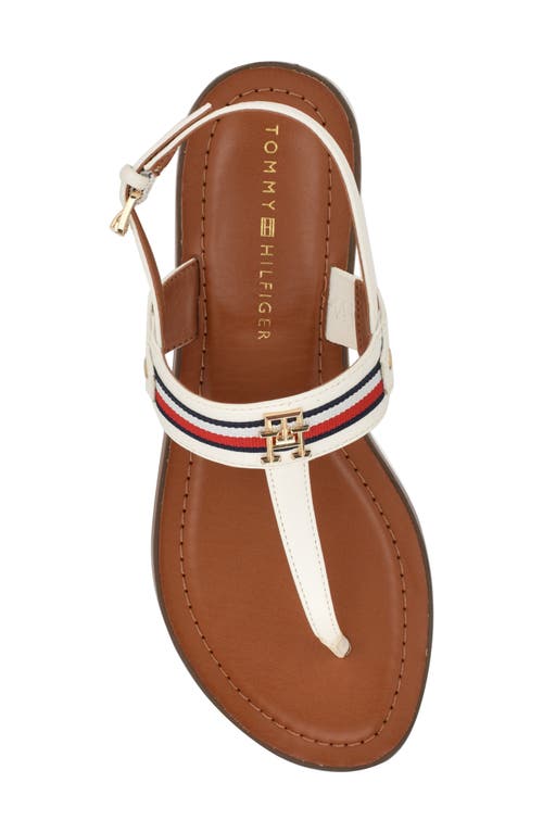 Tommy Hilfiger Gabry T-strap Sandal In White