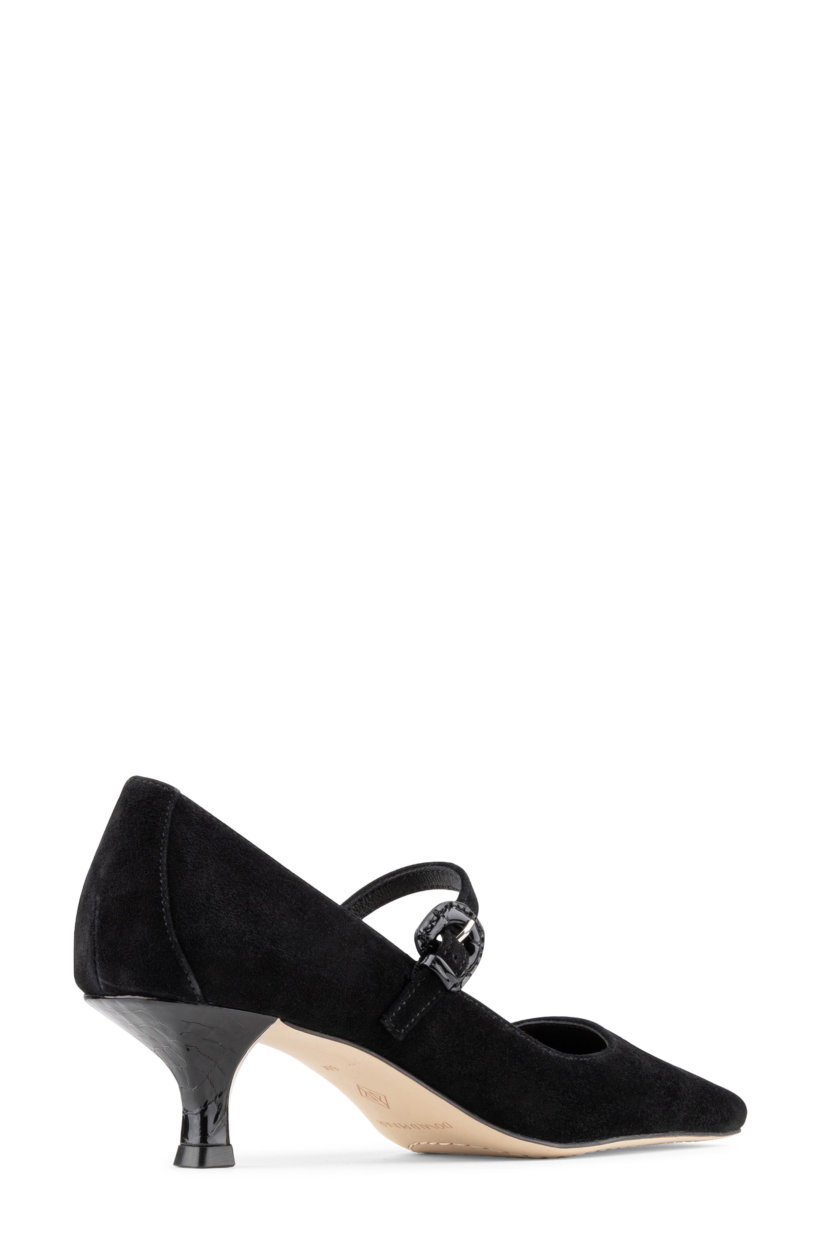 Kalani Mary Jane Leather Pump, Alternate, color, BLACK