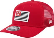 New Era Men's New Era Red Cincinnati Reds Flag 9SEVENTY COOLERA Stretch-Snap Hat