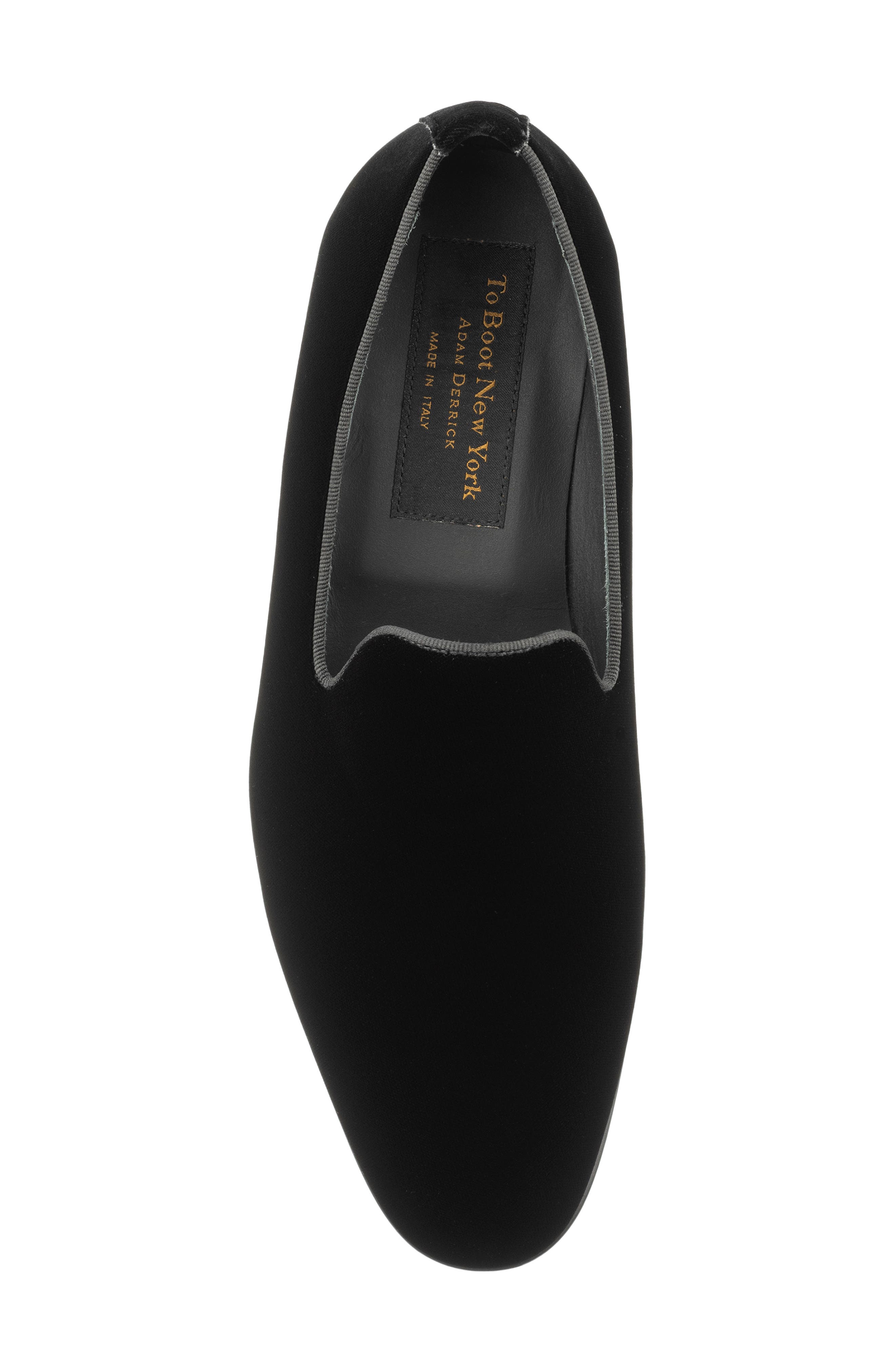 TO BOOT NEW YORK Wesley Smoking Shoe, Alternate, color, Black Velvet