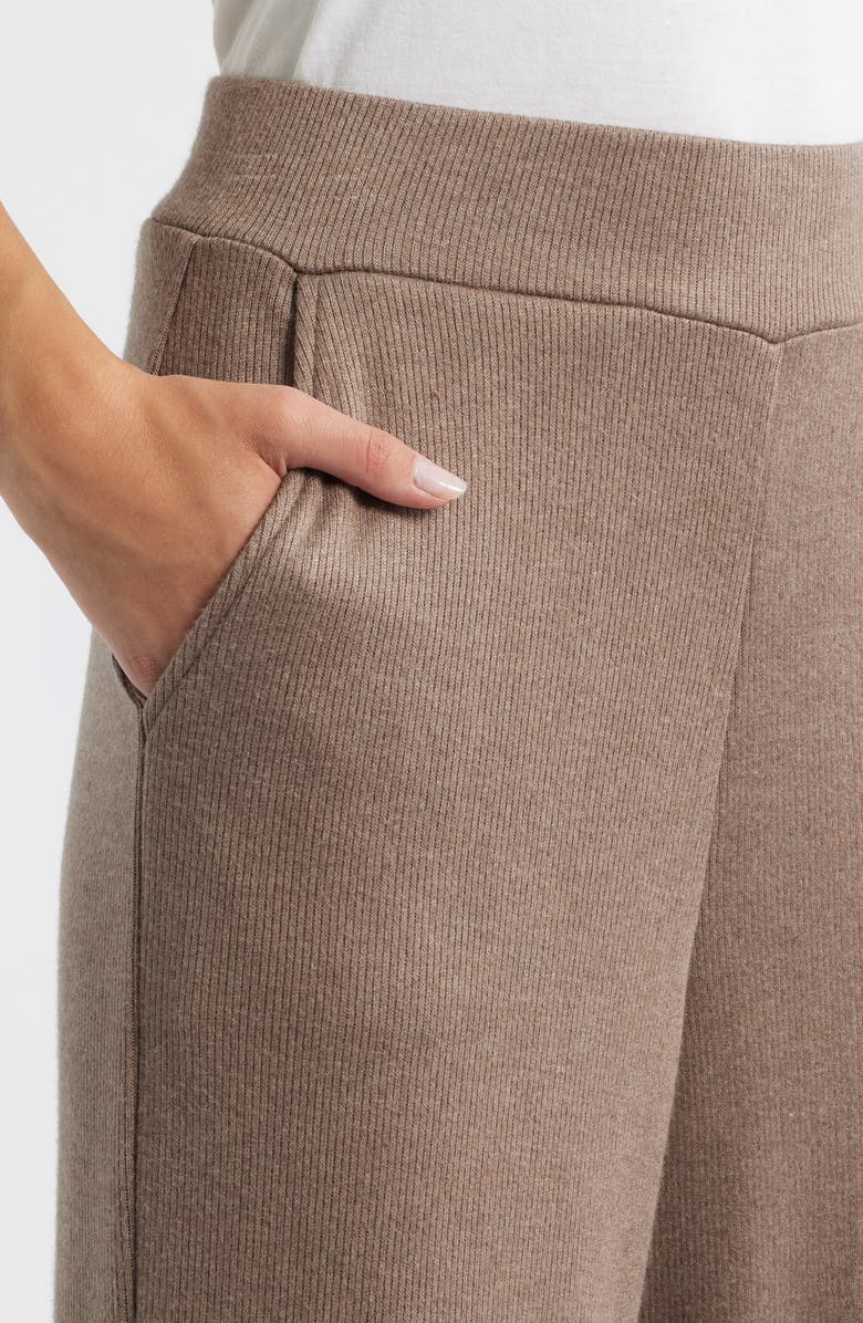 Rails Ellery Rib Wide Leg Pants, Alternate, color, Heather Latte