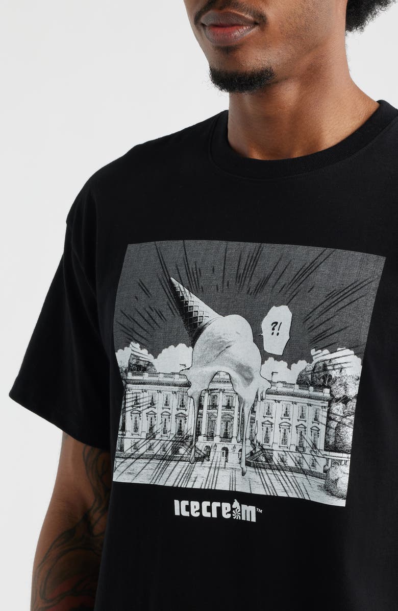 ICECREAM Drop Cotton Graphic T-Shirt, Alternate, color, Black