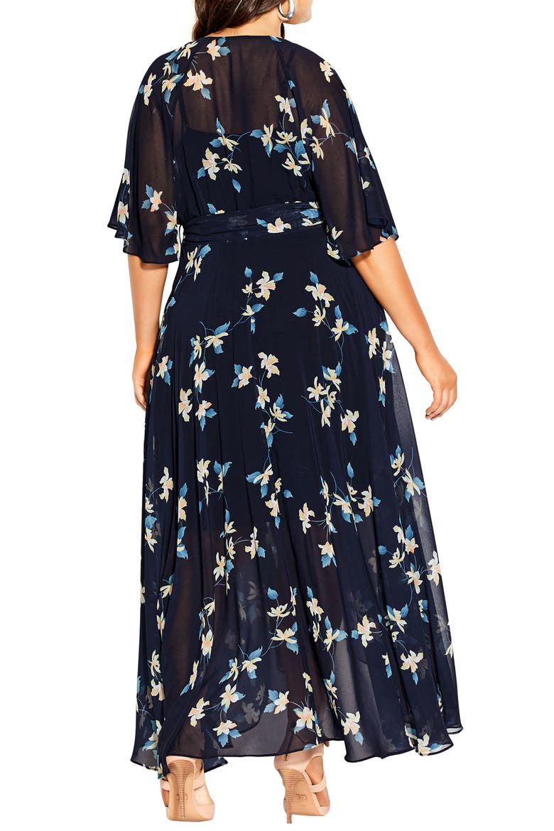 Akita Floral Wrap Dress, Alternate, color, AKITA FLORAL