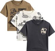 NEXT Kids' Assorted 3-Pack Cotton T-Shirts