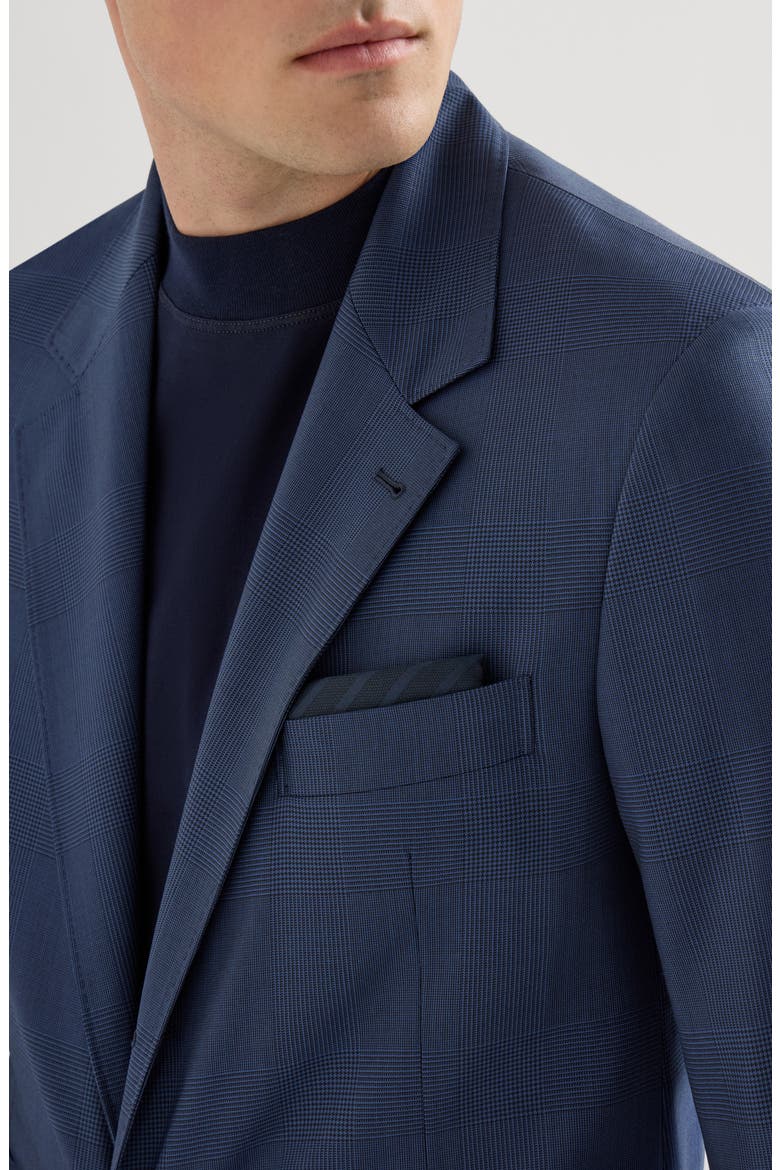 Prince of Wales blazer, Alternate, color, Blue