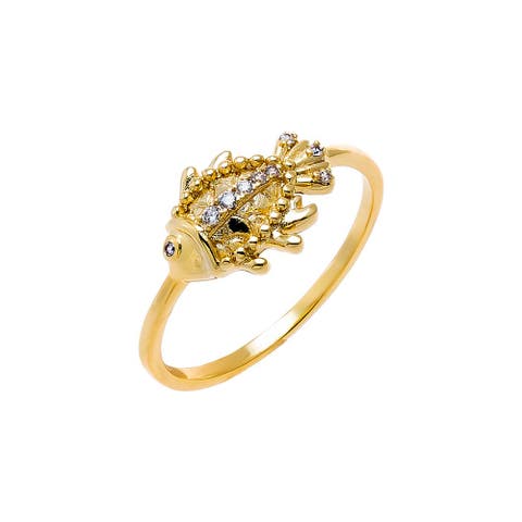 CZ Fish Ring
