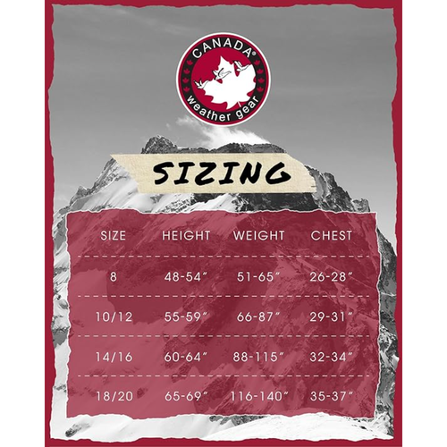 Canada Weather Gear Boys' Heavyweight Winter Ski Jacket In Brown