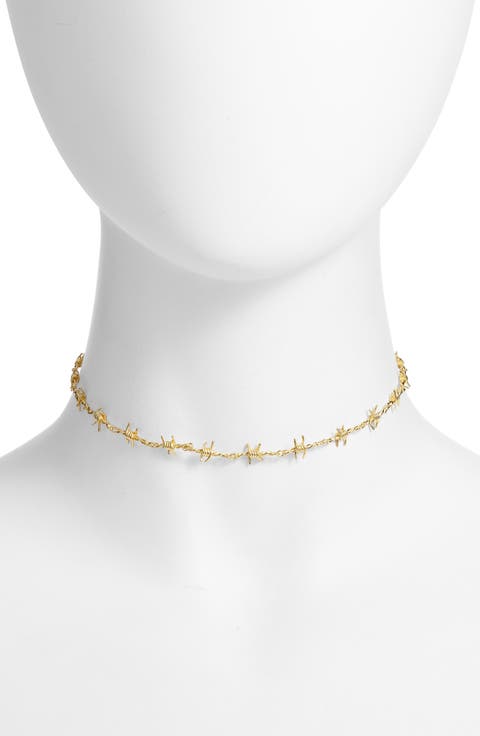 Danielle Barb Wire Choker Necklace