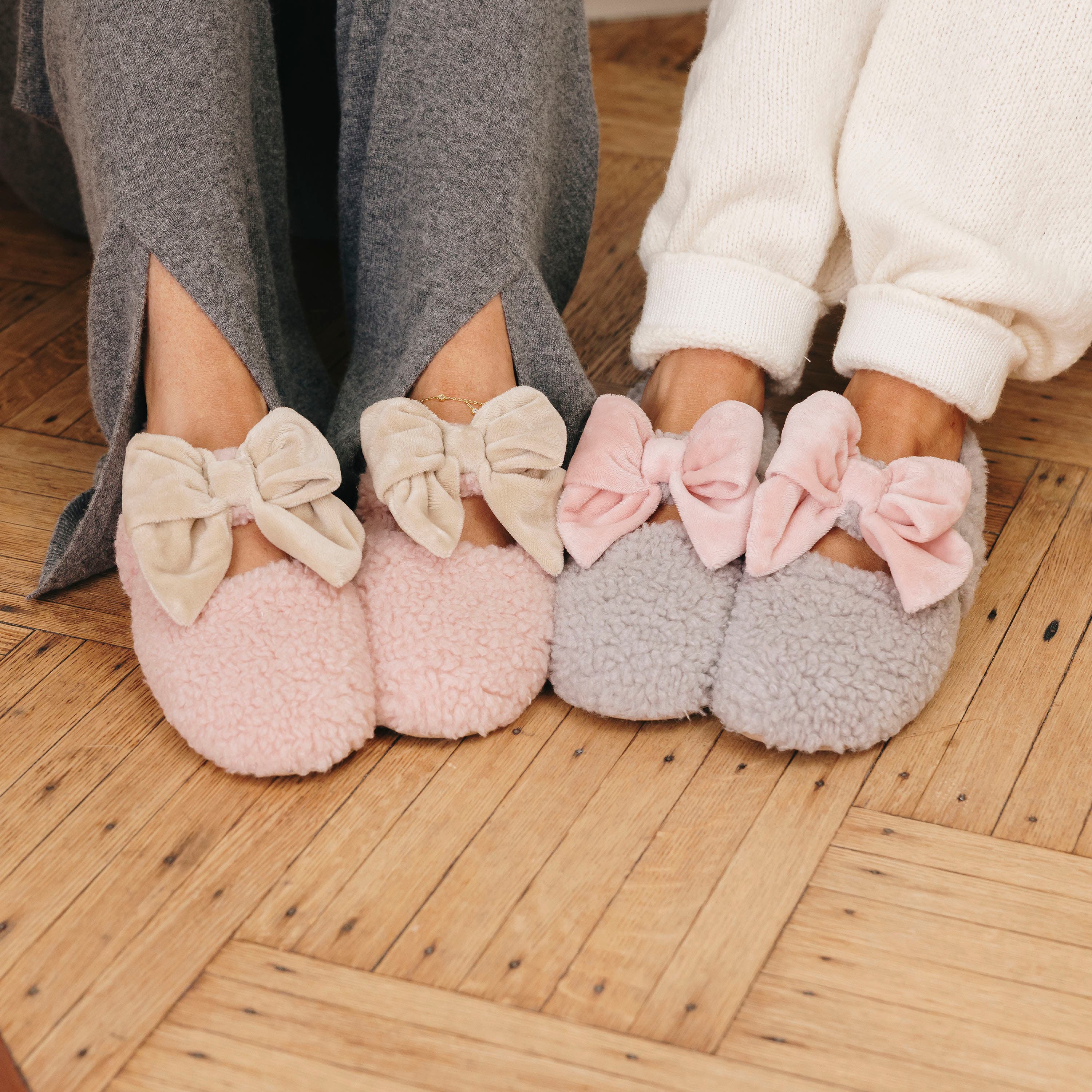 DEARFOAMS Maryanne Luxe Teddy Maryjane, Alternate, color, Pink