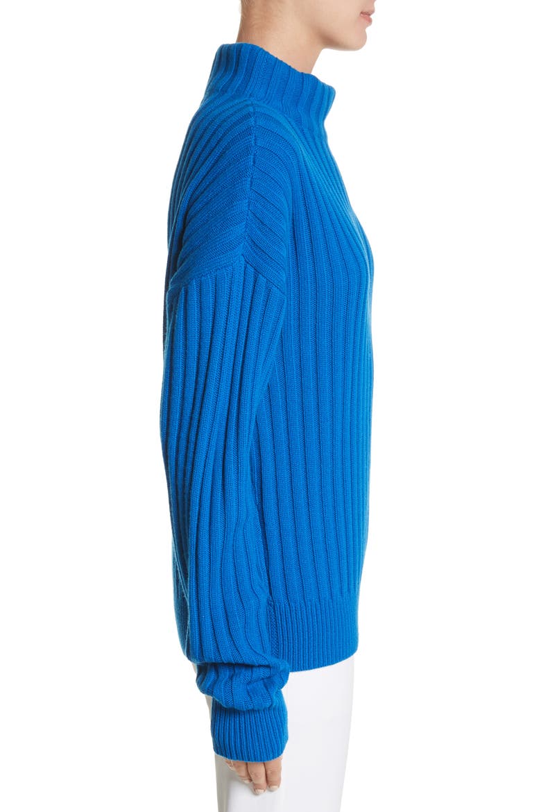 Cashmere Funnel Neck Pullover, Alternate, color, MEDITERRANEAN