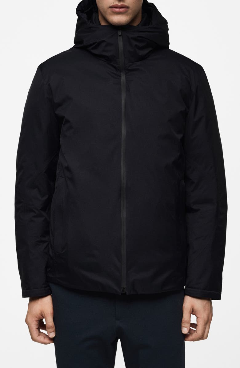 MANGO Thermoregulating Waterproof Hooded Jacket, Main, color, 