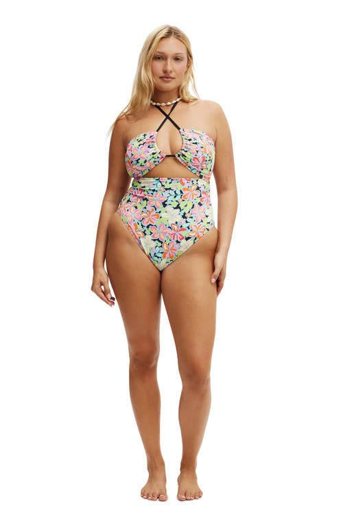 COTTON ON BODY GATHERED HALTER ONE PIECE BRAZILIAN 