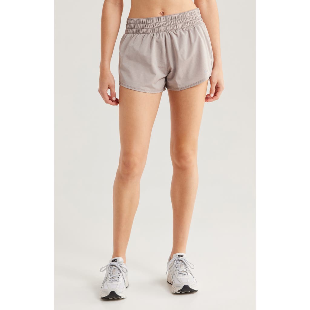 Nike Dri-fit Mid-rise 3-inch Brief-lined Shorts In Neutral