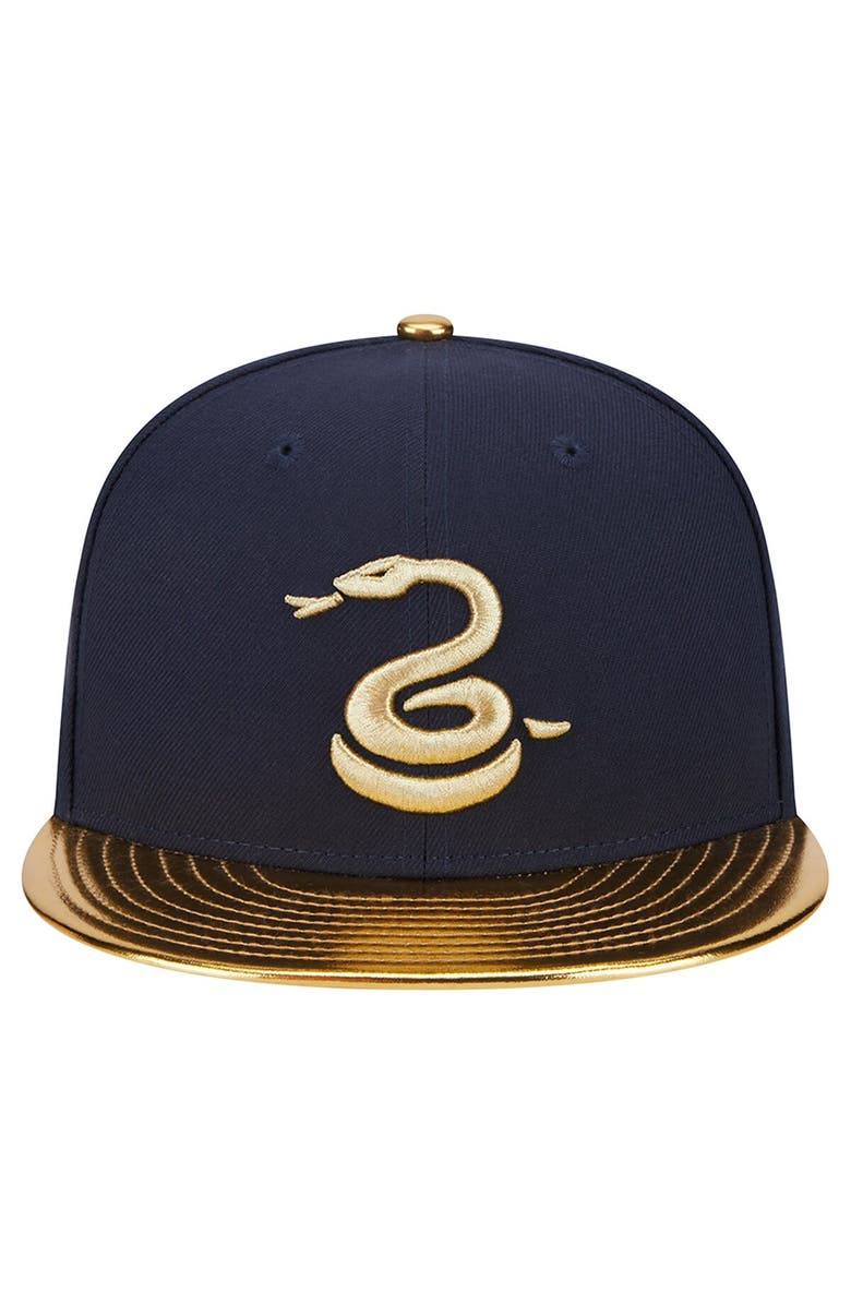 New Era Men's New Era Navy/Gold Philadelphia Union 15th Anniversary 9FIFTY Snapback Hat, Alternate, color,