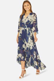 Yumi Dip Hem Sleeve Dress