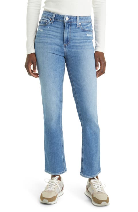 Cindy High Waist Ankle Straight Leg Jeans (Huzzah)