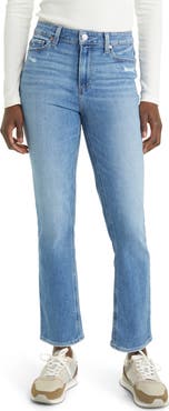 PAIGE Cindy High Waist Ankle Straight Leg Jeans