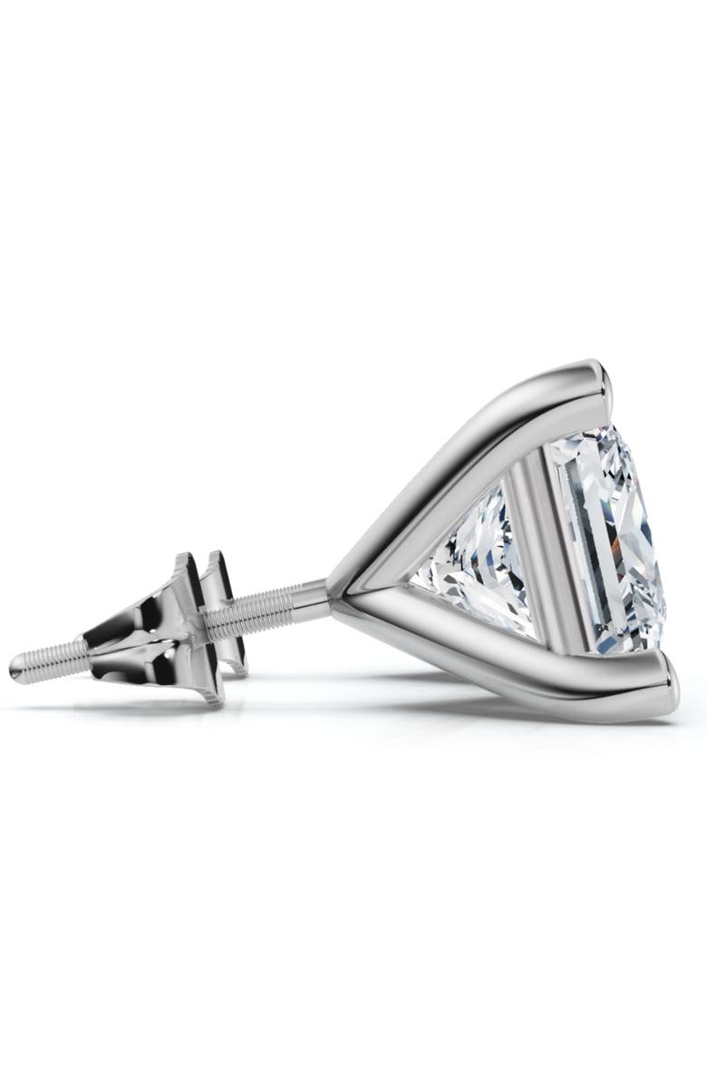 Bliss Diamond Certified 4Ct Princess Cut Martini Studs 14k Gold Lab Grown, Alternate, color, 14K White Gold